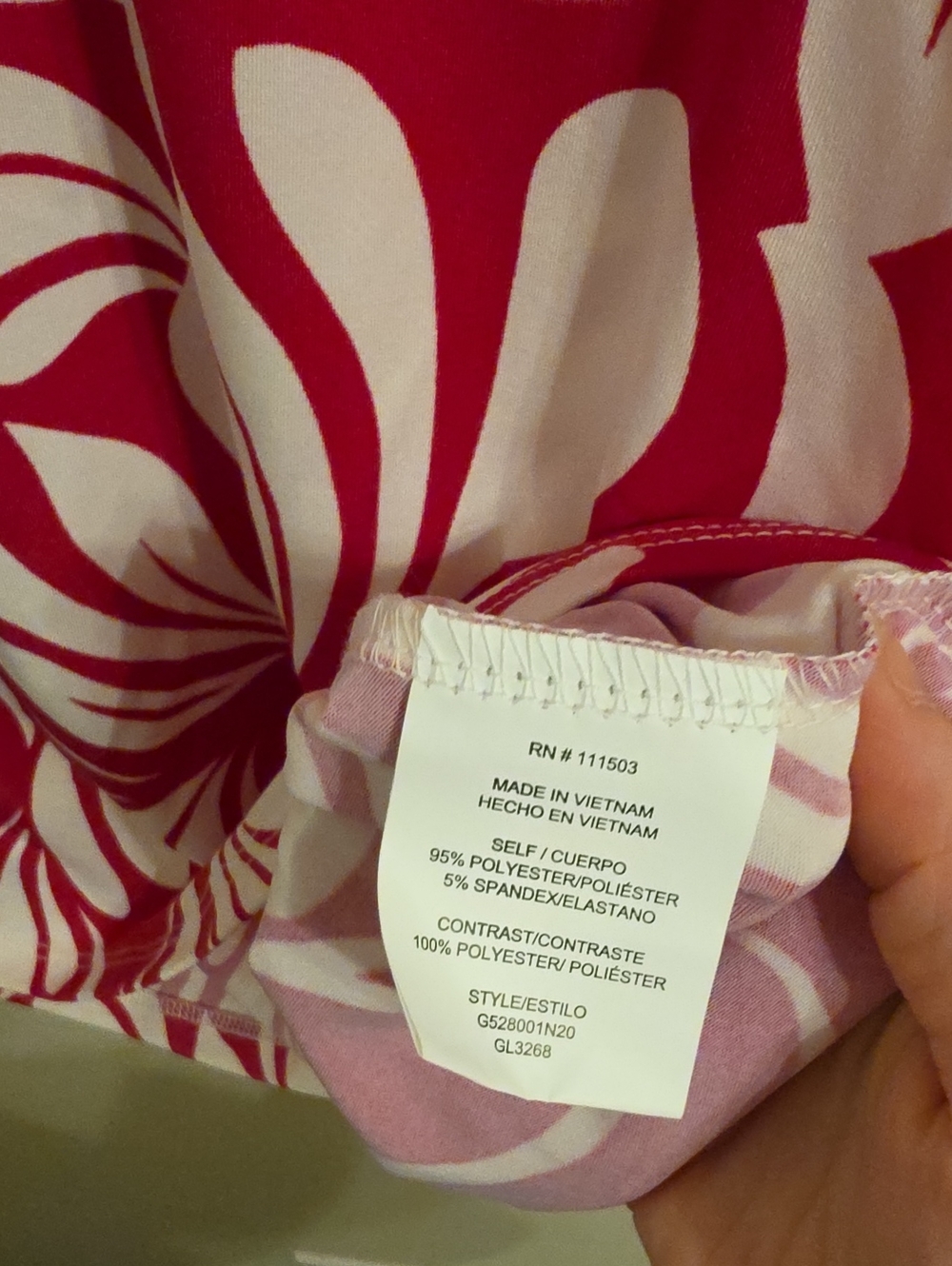 Sara Michelle Pink and White Patterned Short Sleeve Blouse. NWT - Picture 6 of 6